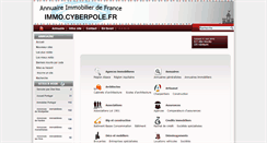 Desktop Screenshot of immo.cyberpole.fr