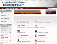 Tablet Screenshot of immo.cyberpole.fr